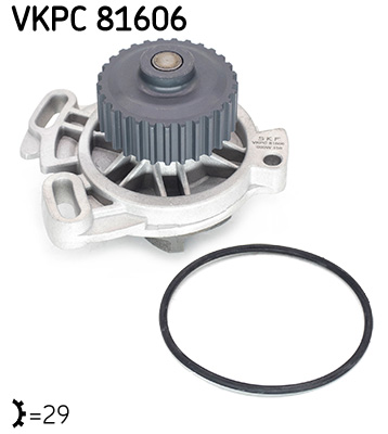 Vodné čerpadlo, chladenie motora SKF